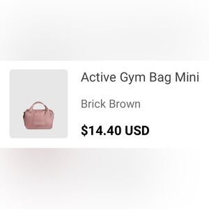Gymshark Active Gym Bag Mini